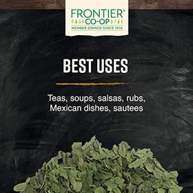 Frontier Co-op organic cilantro leaf kosher label ensures trusted quality.