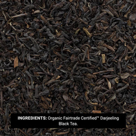 Frontier Co-op Organic Darjeeling leaves deliver a light, floral cup.