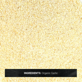 Frontier Co-op Organic Garlic Granules kosher label indicating certification for recipes.