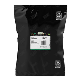Frontier Co-op organic Korintje cinnamon 16oz pack-shot with rich aroma