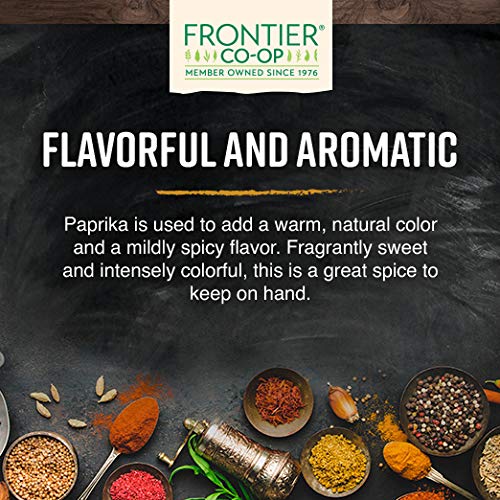 Rich red Frontier Co-op Organic Ground Paprika color enhances sauces