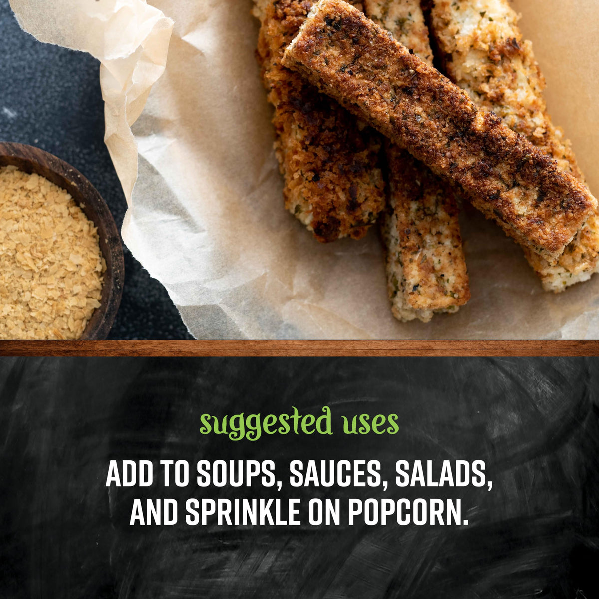 Frontier Co-op Organic Nutritional Yeast Flakes used as parmesan substitute in sauces