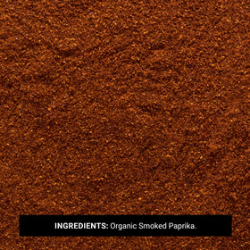 Frontier Co-op organic paprika in wooden scoop showcases earthy flavor.
