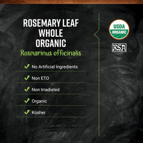 Frontier Co-op Organic Rosemary Leaf Whole is ideal for roasting and marinades