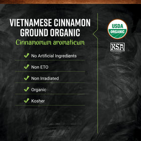 Frontier Co-op Organic Saigon cinnamon bulk 1lb for curries, desserts, and beverages.
