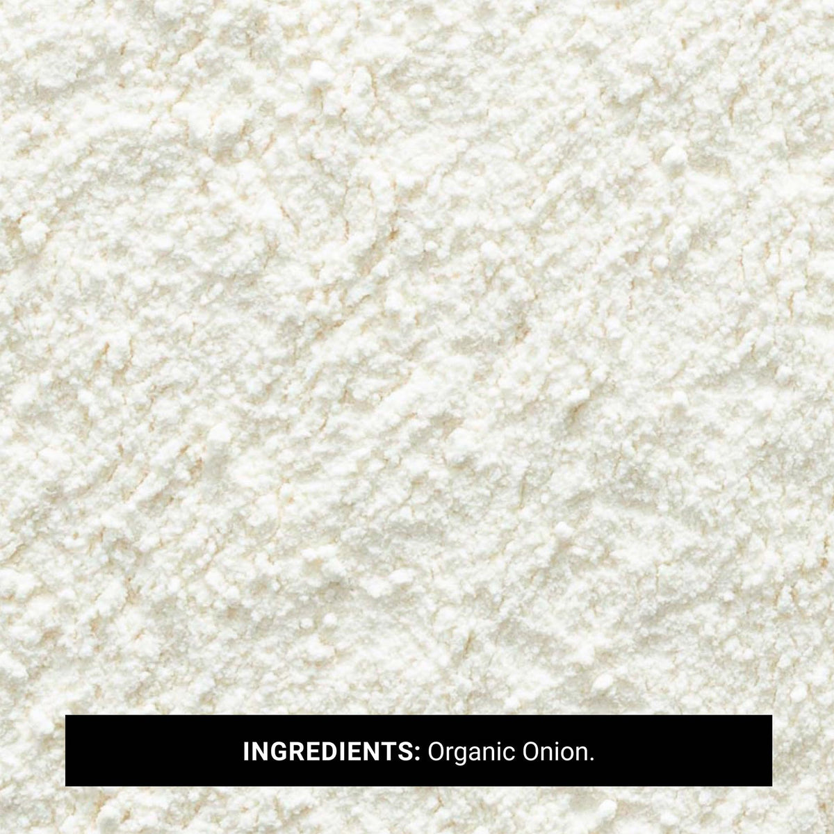 Packaging close-up of Frontier Co-op Organic Onion Powder highlighting organic quality.