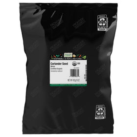 Frontier Co-op Organic Whole Coriander Seed bulk pack ideal for curries.