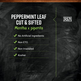 Frontier Co-op Peppermint leaf non-irradiated preserves fresh aroma in dishes