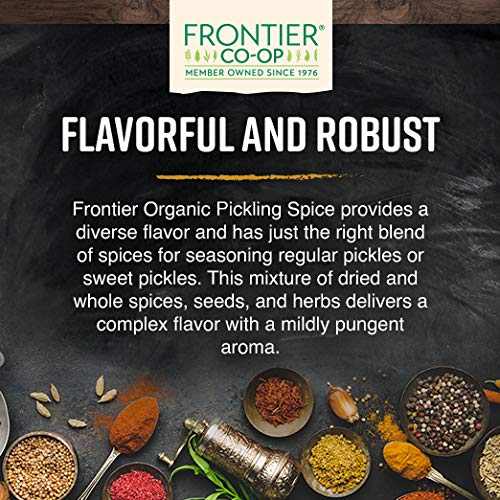 Frontier Co-op Pickling Spice shown with beets and carrots for crisp preserves.