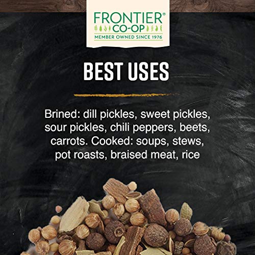 Frontier Co-op Organic Pickling Spice used with fruits for bold preserved bites.