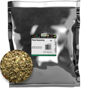 Frontier Co-op pizza seasoning bulk bag ideal for homemade pizzas and Italian meals.