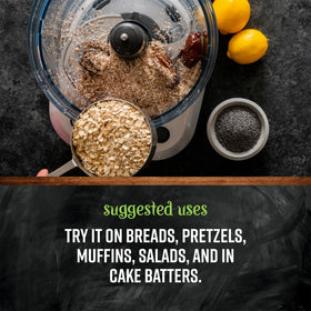 Frontier Co-op poppy seeds in salad dressings add color and texture