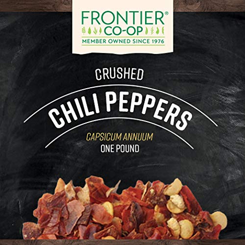 Frontier Co-op red chili flakes on pizza for a spicy, flavorful crust