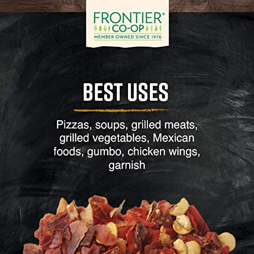 Frontier Co-op red chili flakes in a spice rack for everyday cooking