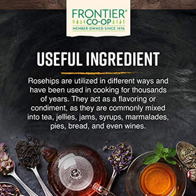 Frontier Co-op rosehips-syrup-jam adds bright fruit flavor to recipes.