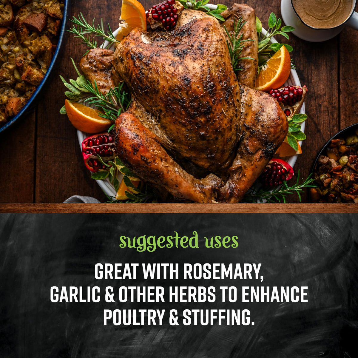 Frontier Co-op rubbed sage aroma pairs with garlic and rosemary.