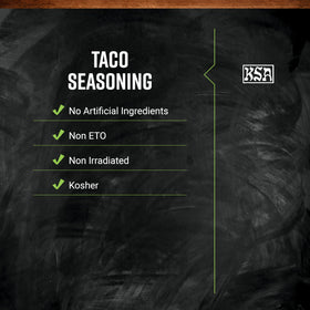 Frontier Co-op Salt-Free Taco Seasoning enhances dips and chili with authentic Mexican-inspired heat.