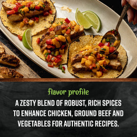 Frontier Co-op Salt-Free Taco Seasoning lineup for versatile Mexican dishes.