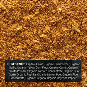 Frontier Co-op Salt-Free Taco Seasoning on tacos for bold taste.