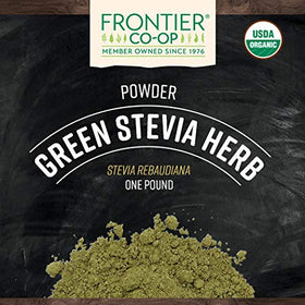 Frontier Co-op Stevia Powder bulk pack sealed lid preserves freshness.