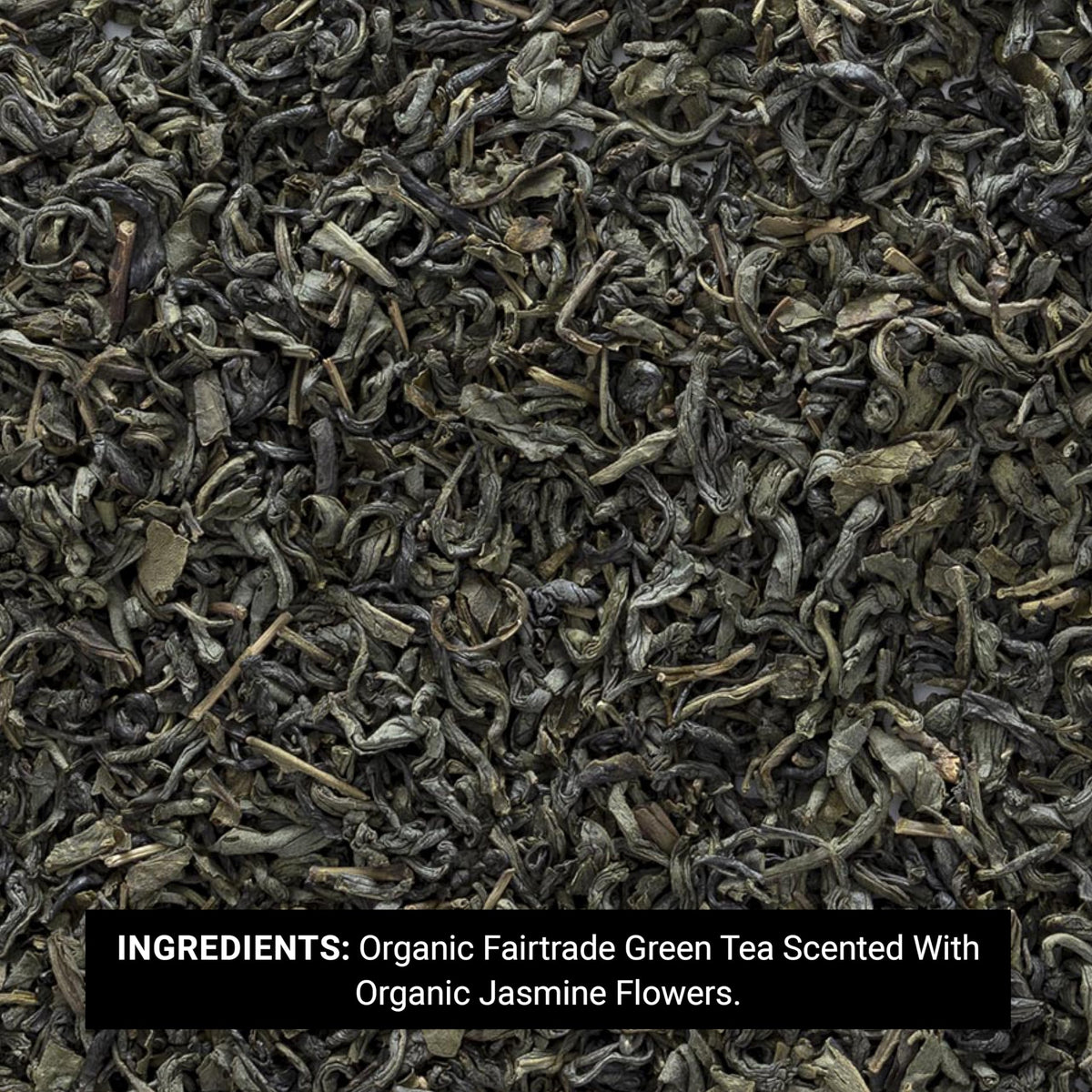 Frontier Co-op Jasmine Green Tea brewed in a cup, savoring fragrance.