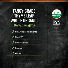 Aroma releases from Frontier Co-op Thyme Leaf while cooking.