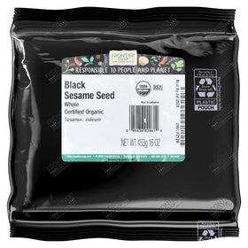Frontier Co-op toasted black sesame seeds add fragrant finish and vibrant texture.