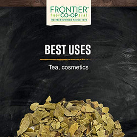 Kosher and non-irradiated Uva Ursi leaves label from Frontier Co-op