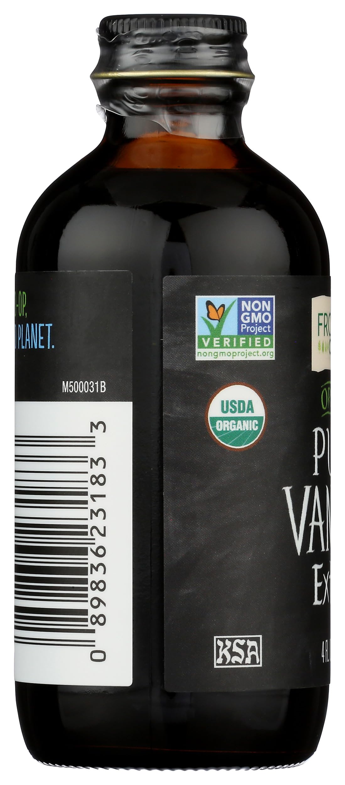 Frontier Co-op vanilla extract in baking dish shows versatile pastry base.