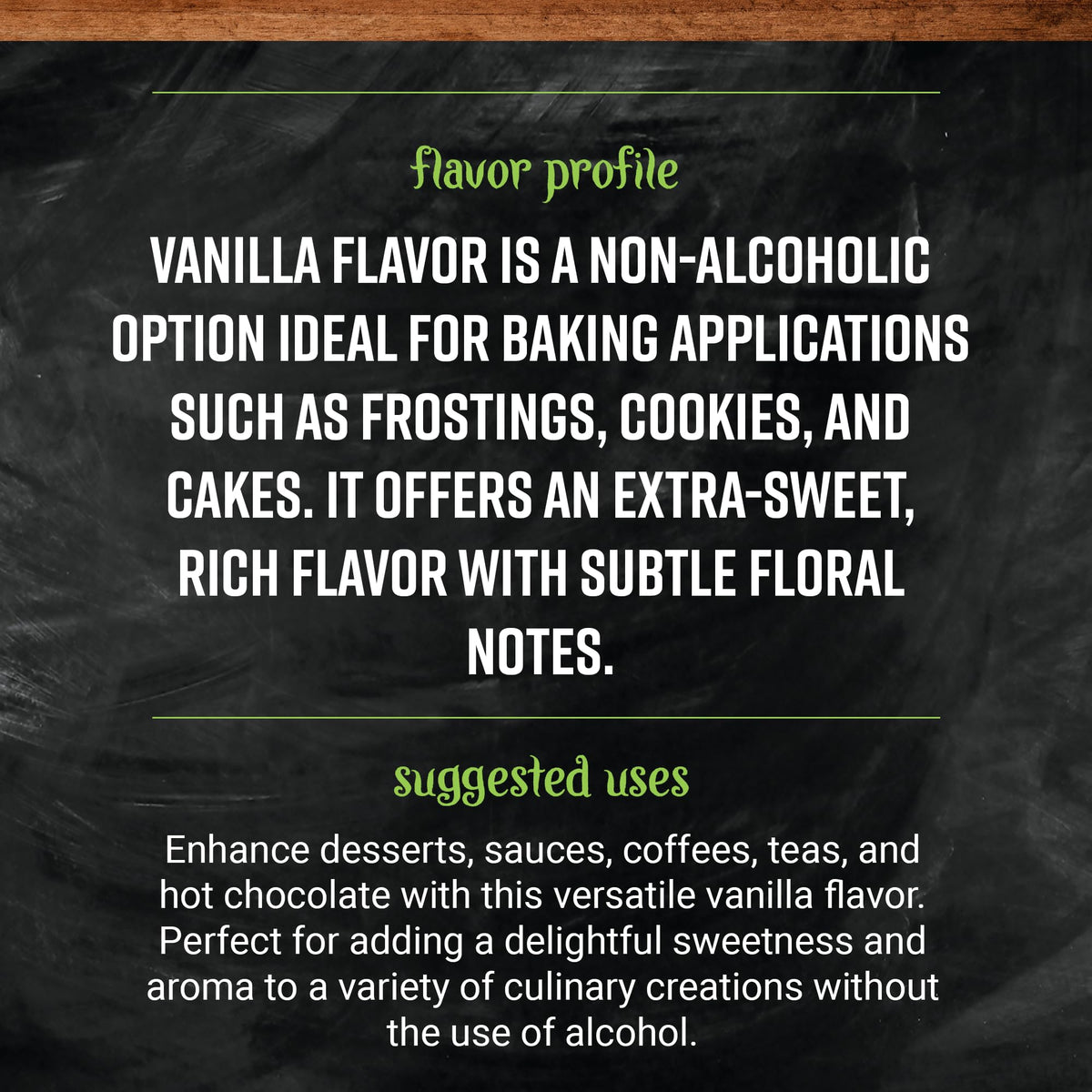 Frontier Co-op vanilla flavoring pour showcasing versatile non-alcoholic sweetness for coffee