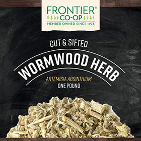 Wormwood herb cut and sifted for easy measuring and brewing