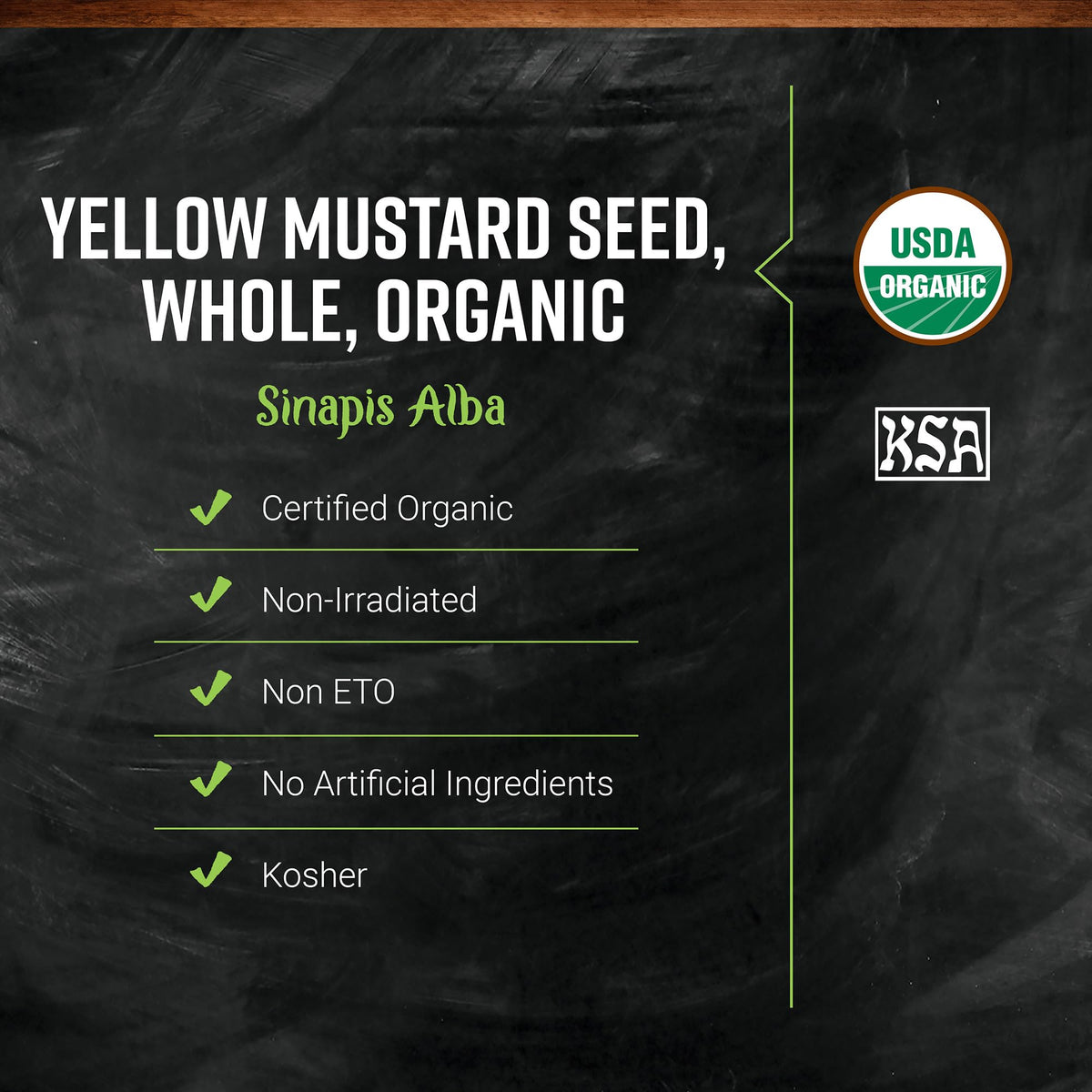 Frontier Co-op Yellow Mustard Seeds aroma and flavor for sauces