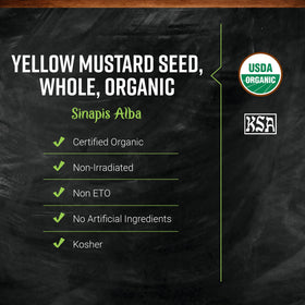 Frontier Co-op Yellow Mustard Seeds aroma and flavor for sauces