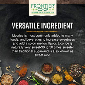 Frontier Co-op organic licorice root from Turkey origin