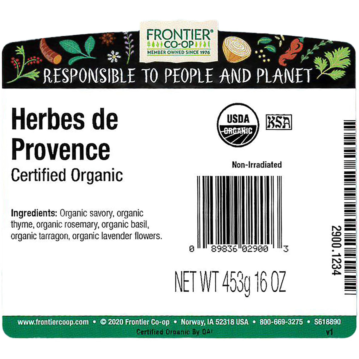 Frontier Co-op Herbes de Provence spice mix display highlighting versatile flavor