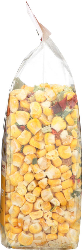 Frontier Soups corn chowder back label with ingredients and nutrition basics