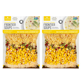 Frontier Soups Homemade In Minutes Chowder Mix front view showcases convenient packaging for quick meals.
