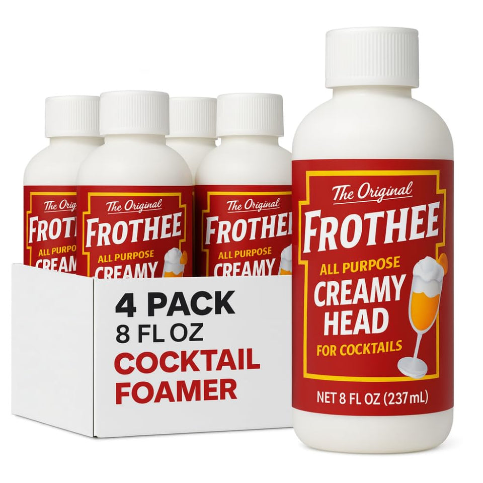 FROTHEE all-purpose cocktail foamer 8oz pours a silky head without changing flavor.