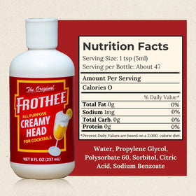 FROTHEE legacy of creamy foam enhances cocktails.