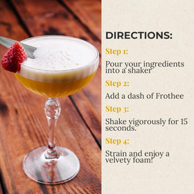 FROTHEE shake-and-pour bottle delivers quick, controlled foam.
