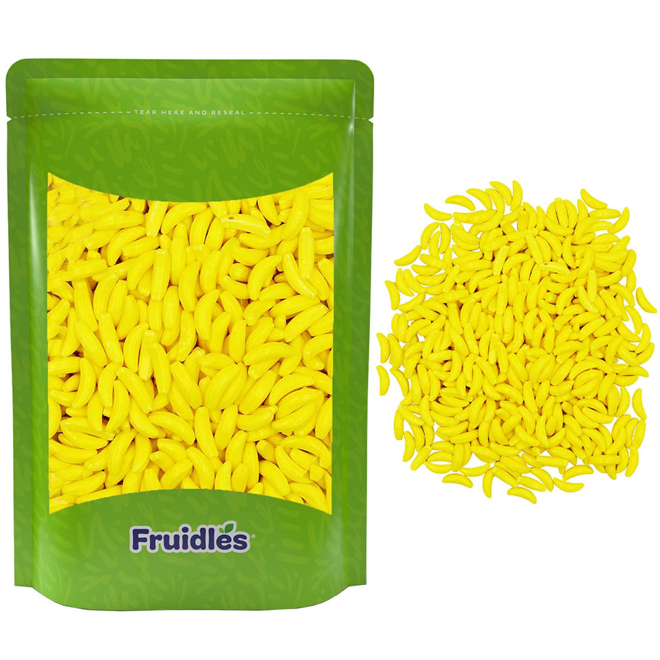 Fruidles Bananarama Runts front-pack with bright yellow banana candies for celebrations.
