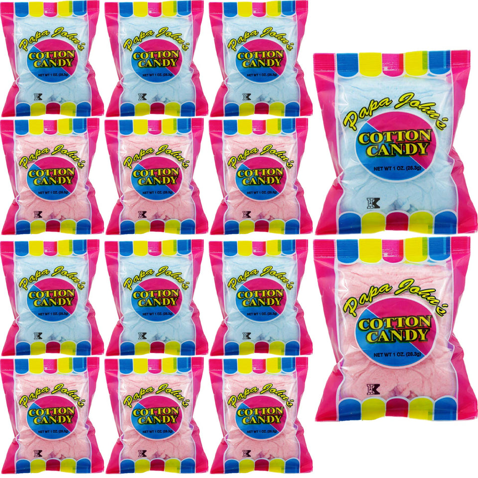Fruidles cotton candy blue and pink bags for quick party snacks.