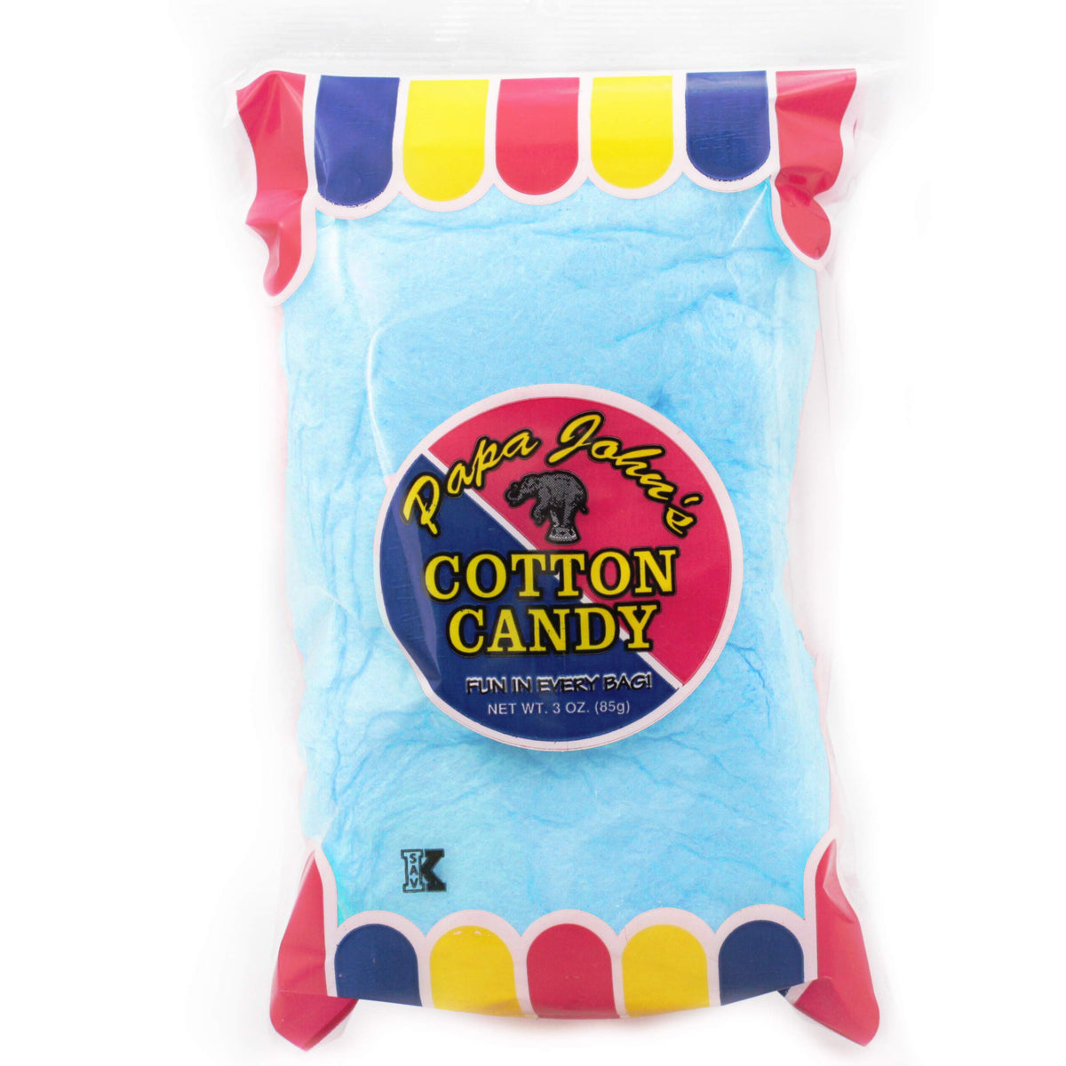 Close-up of fluffy blue and pink cotton candy by Fruidles