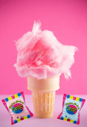 Fruidles candy time with blue and pink snack for kids.