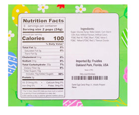 Fruidles Easter Bunny Candy Rings mixed fruit colors for snacking.