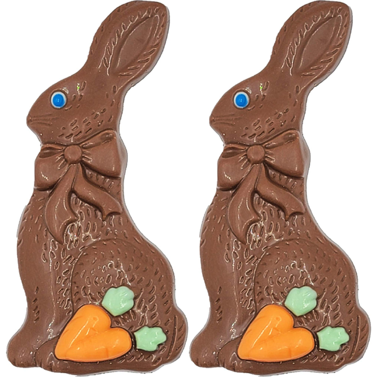 Fruidles Easter Bunny milk chocolate decorated for single-pack treats at parties
