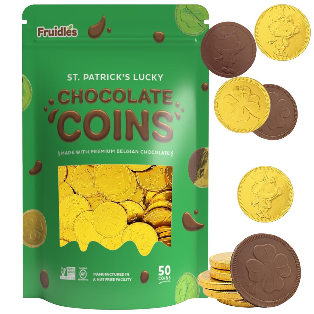 Fruidles gold-wrapped coins perfect for gifting and goody bags