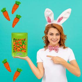 Fruidles Gummi Carrots party-favor bag ready for events