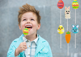 Fruidles Happy Easter 24-pack display for party favors and baskets