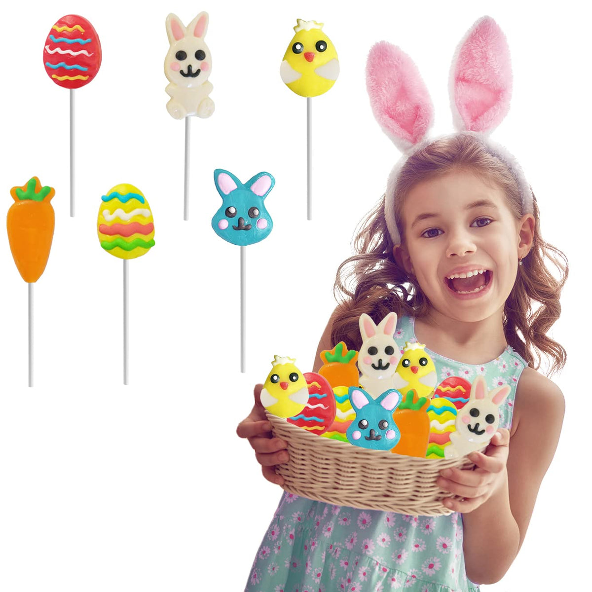 Fruidles Happy Easter individually wrapped pops ensure fresh delivery